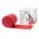 CanDo Low Powder Exercise Band 50 yard roll Red light