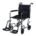 Steel Transport Chair, 300Lb Weight Cap, Hammer Tone